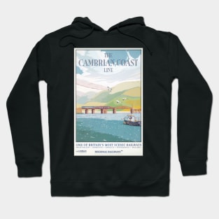 The Cambrian Coast Line - Vintage Railway Travel Poster - 1960s Hoodie